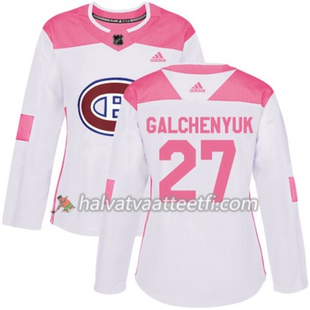 Naisten NHL Montreal Canadiens Pelipaita Alex Galchenyuk 27 Adidas 2017-2018 Valkoinen Vaaleanpunainen Fashion Authentic